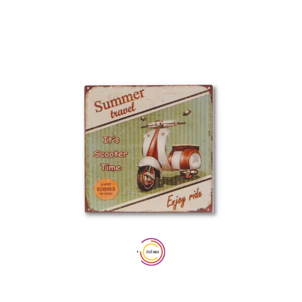 Wall Art Metal Scooter