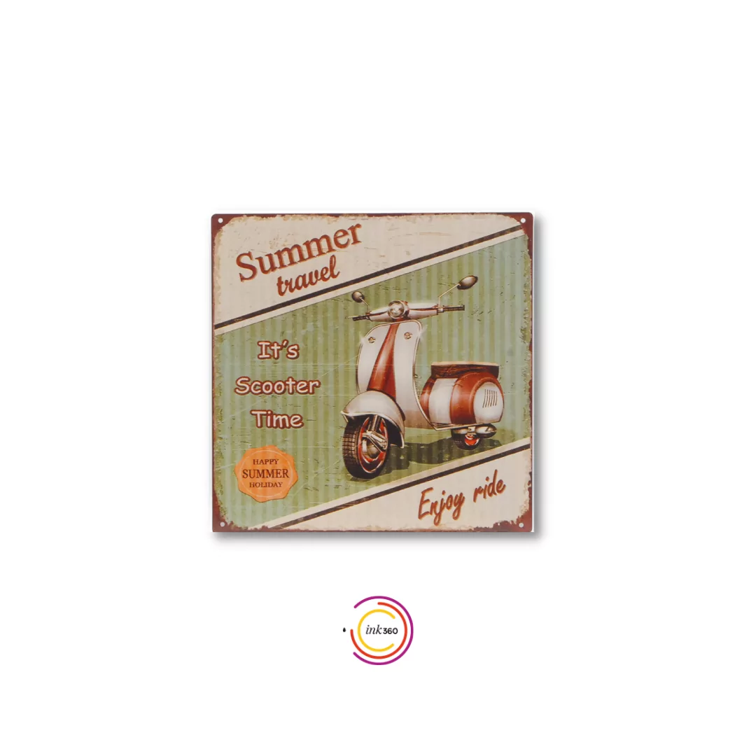 Wall Art Metal Scooter
