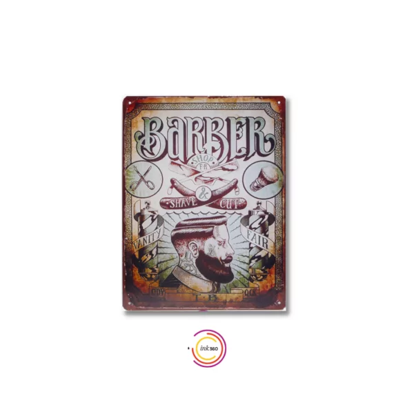 Wall Art Metal Barber