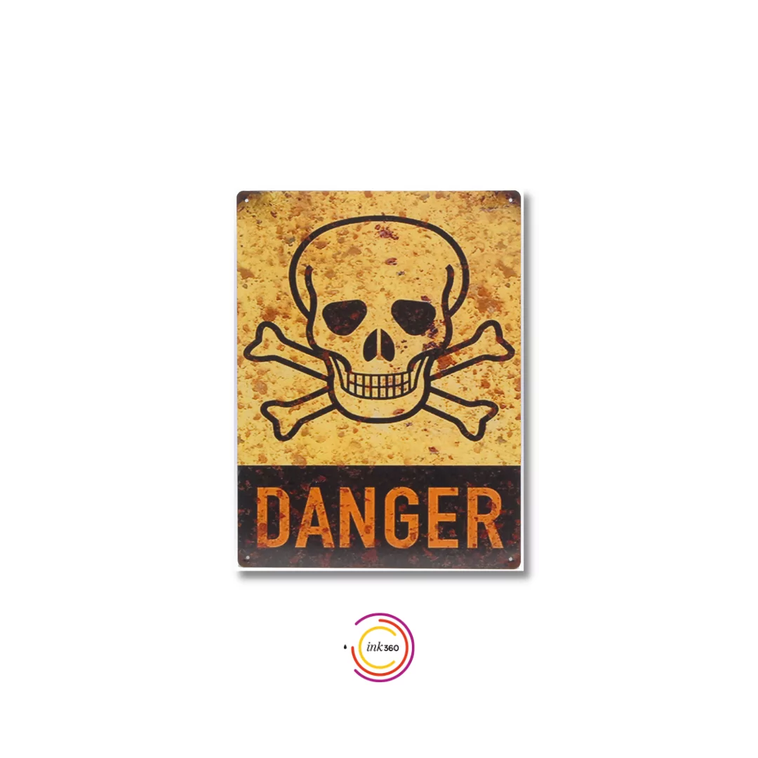 Wall Art Metal Danger